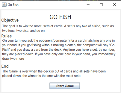 Go Fish project